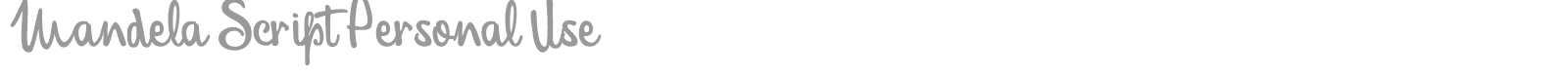 Mandela Script font preview